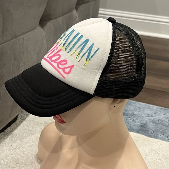 Hawaii Vibes Hat Cap Volcom Mesh-Back Trucker Style SnapBack Adjustable OSFM - Picture 2 of 8